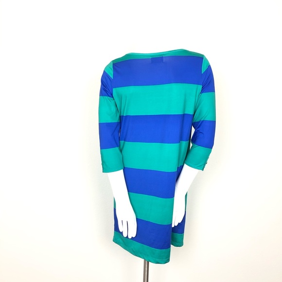 Mud Pie Green and Blue Striped Dress - Picture 3 of 6